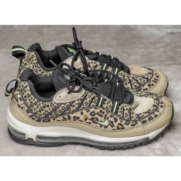 Nike Air Max 98 Premium Animal Pack Leopard Print Sneakers Womens 9 BV1978-200 - Picture 10 of 16